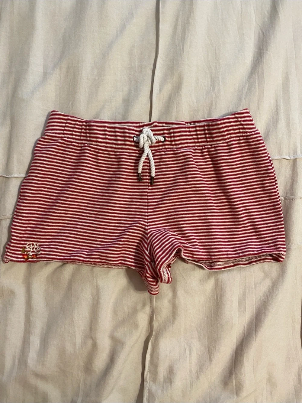 Polo by Ralph Lauren Red & White Striped Women’s Bike Shorts